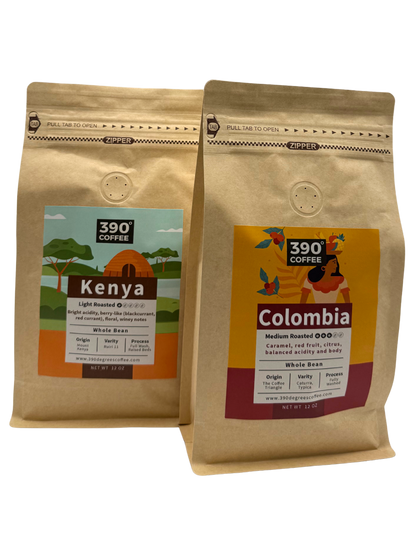 The Contrast Collection: Kenya Light Roast & Colombia Medium Roast