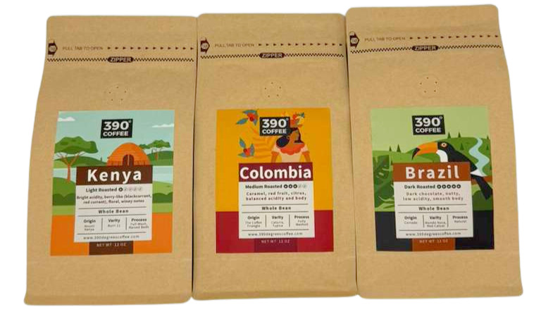 The Ultimate Trio Bundle - Kenya Light, Colombia Medium, Brazil Dark