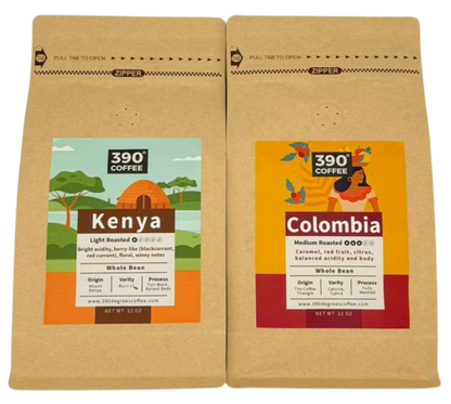 The Contrast Collection: Kenya Light Roast & Colombia Medium Roast