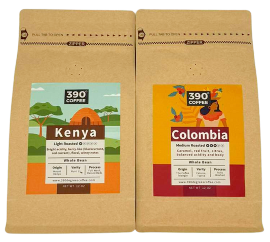 The Contrast Collection: Kenya Light Roast & Colombia Medium Roast