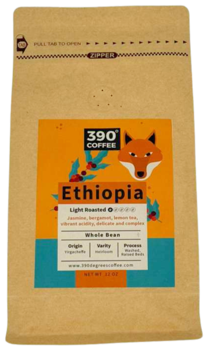 Ethiopia - Light , Single Origin - 12 oz